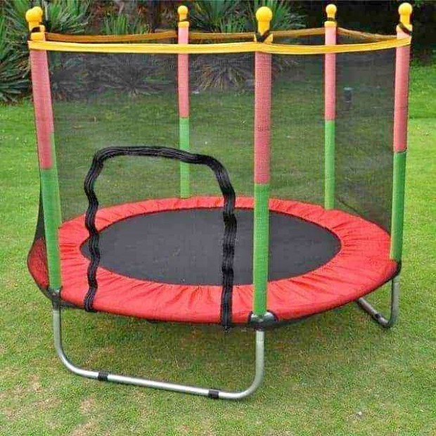 Gyermek trambulin védőhálóval 140 cm